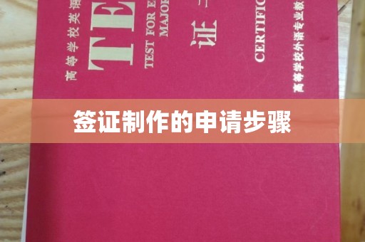 海林签证制作的申请步骤