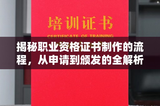 海林揭秘职业资格证书制作的流程，从申请到颁发的全解析