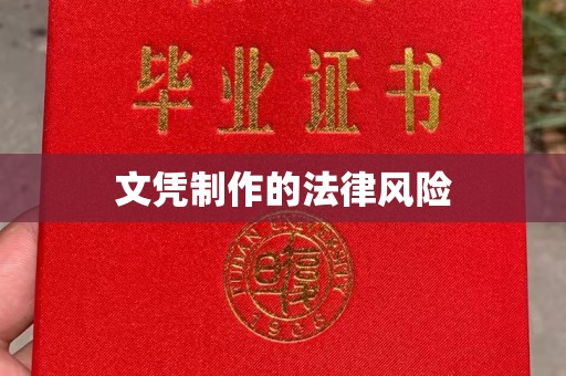 海林文凭制作的法律风险